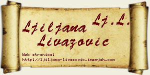 Ljiljana Livazović vizit kartica